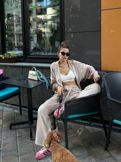 Hooded Jacket and Pants Set - Style Chic Couture