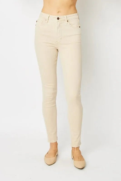 Judy Blue Full Size Garment Dyed Tummy Control Skinny Jeans - Style Chic Couture