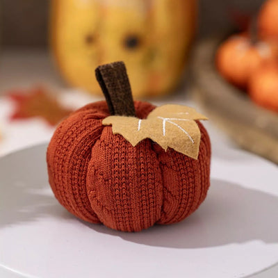Handmade Knitted Pumpkin Ornaments