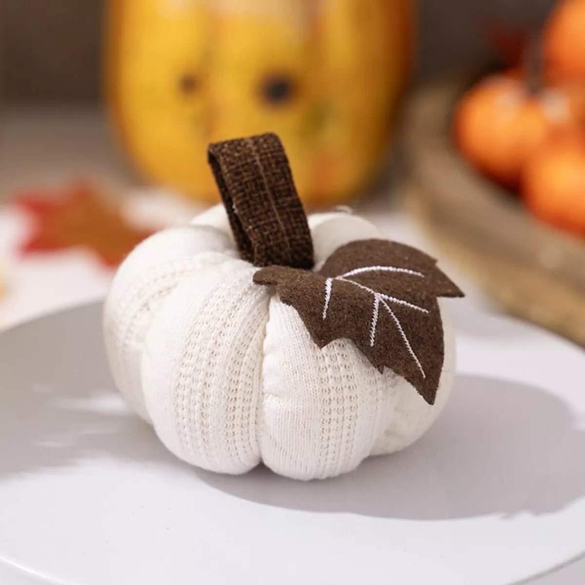 Handmade Knitted Pumpkin Ornaments