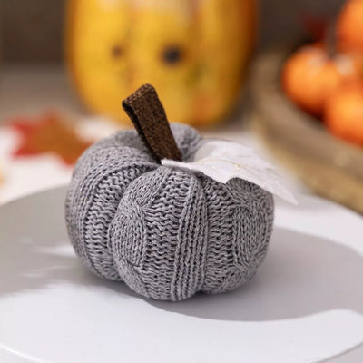 Handmade Knitted Pumpkin Ornaments