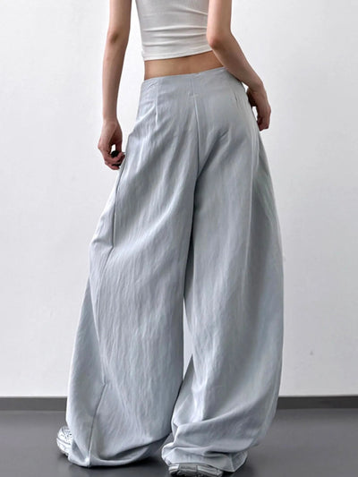 Lace Detail Wide Leg Pants - Style Chic Couture