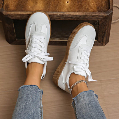 Lace Up Platform Sneakers - Style Chic Couture