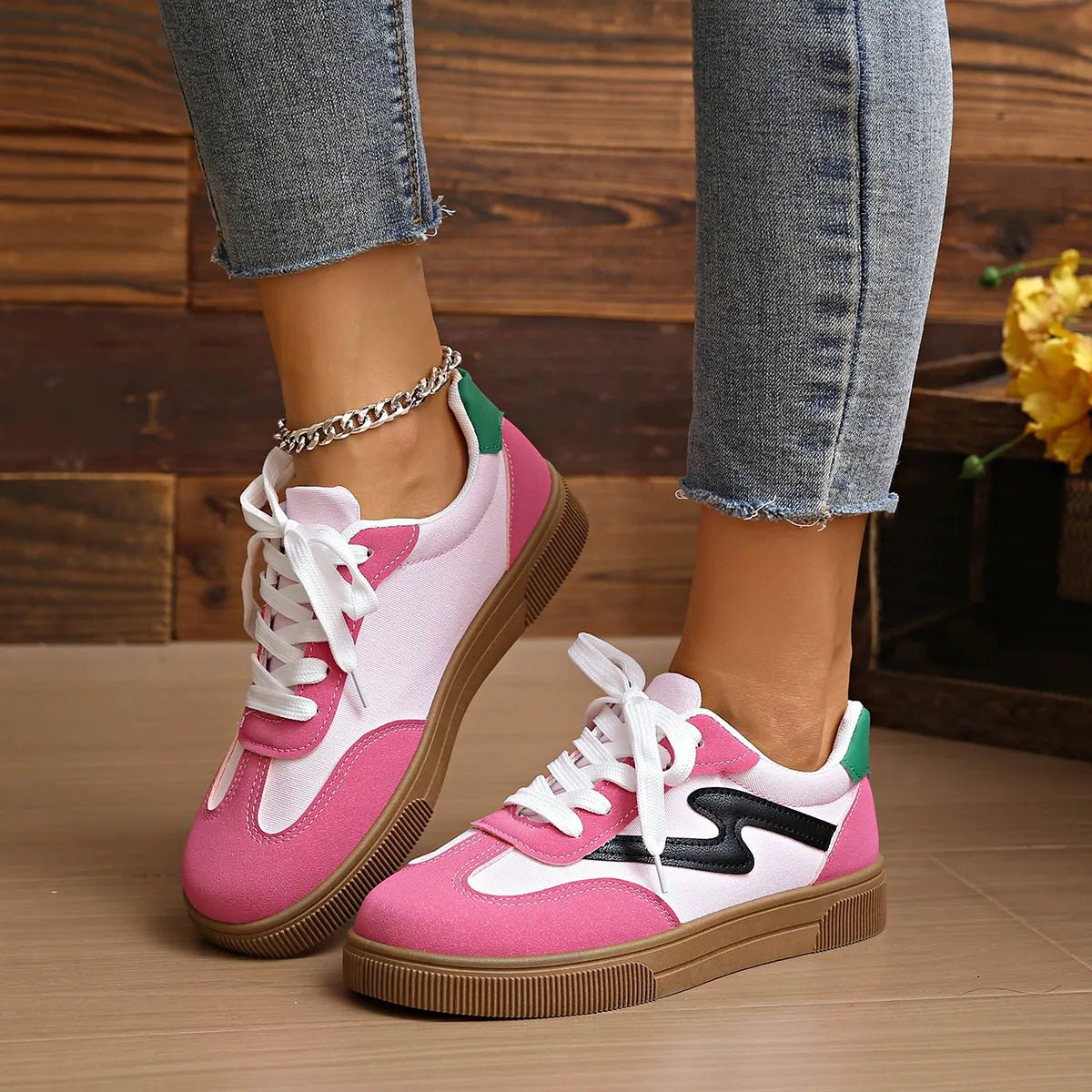 Lace Up Platform Sneakers - Style Chic Couture