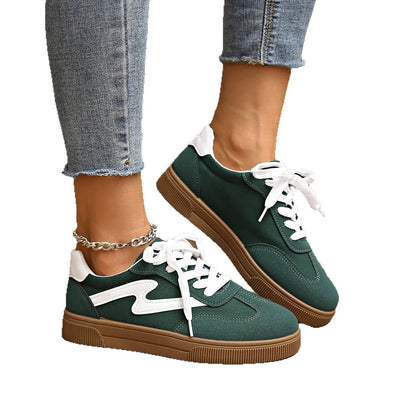 Lace Up Platform Sneakers - Style Chic Couture