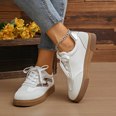 Lace Up Platform Sneakers - Style Chic Couture
