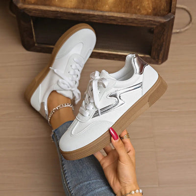 Lace Up Platform Sneakers - Style Chic Couture