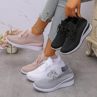 Lace Up Wedge Athletic - Style Chic Couture
