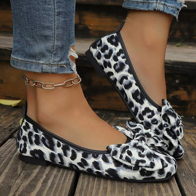 Leopard Bow Slip - Ons - Style Chic Couture