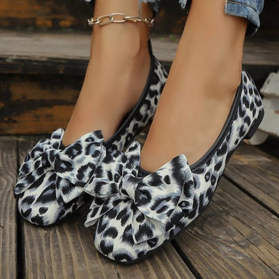 Leopard Bow Slip - Ons - Style Chic Couture