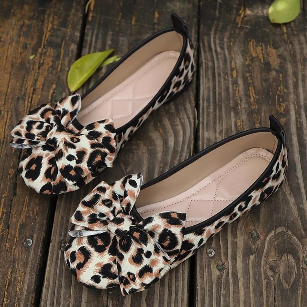 Leopard Bow Slip - Ons - Style Chic Couture