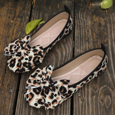 Leopard Bow Slip - Ons - Style Chic Couture