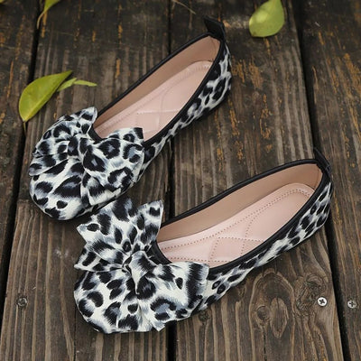 Leopard Bow Slip - Ons - Style Chic Couture