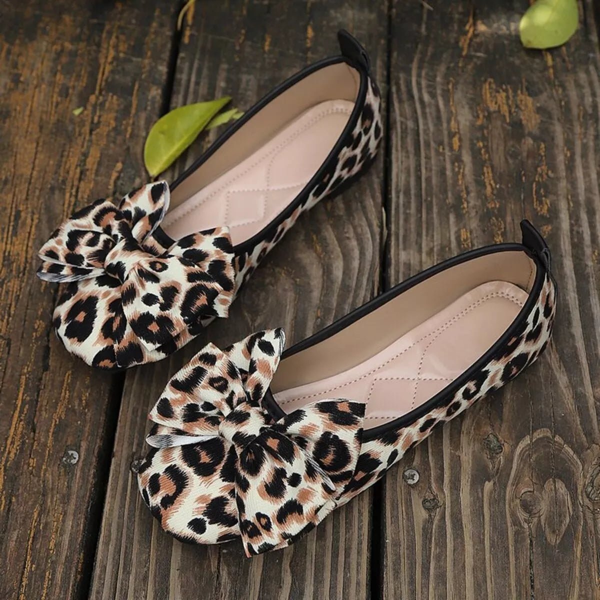 Leopard Bow Slip - Ons - Style Chic Couture