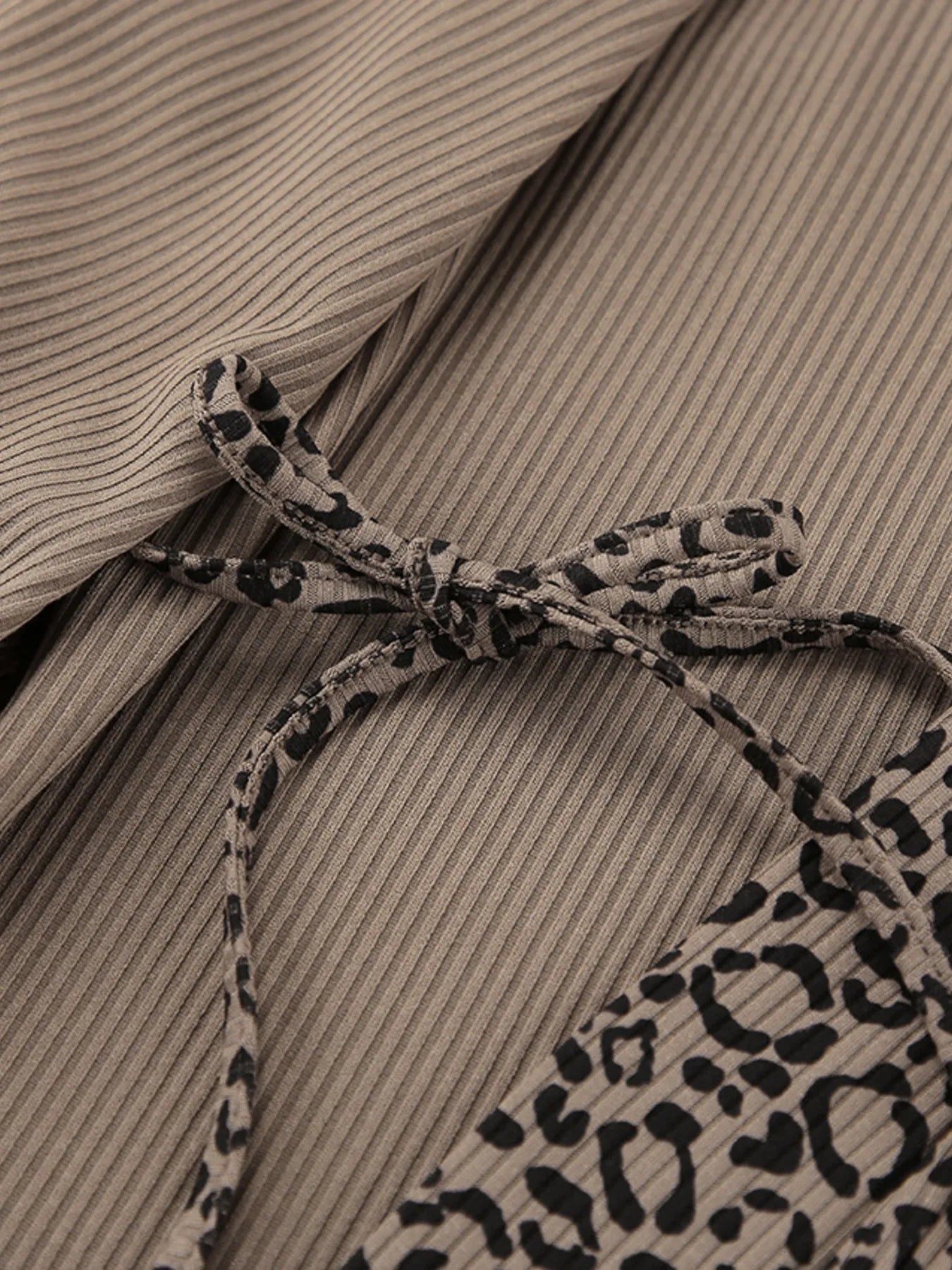 Leopard Print 3-Pc Cami Cardigan & Shorts Set