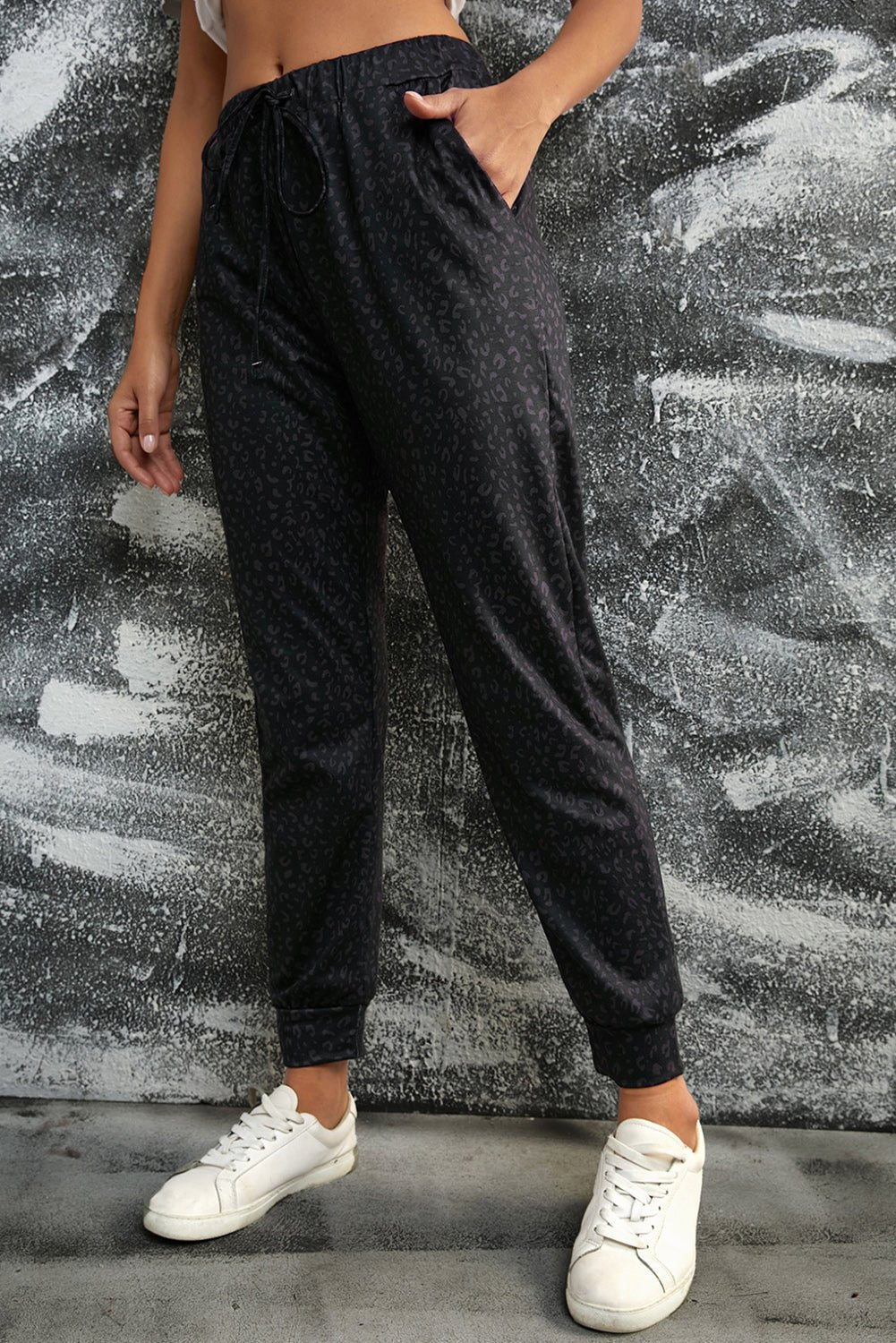 Leopard Print Joggers with Pockets - Style Chic Couture