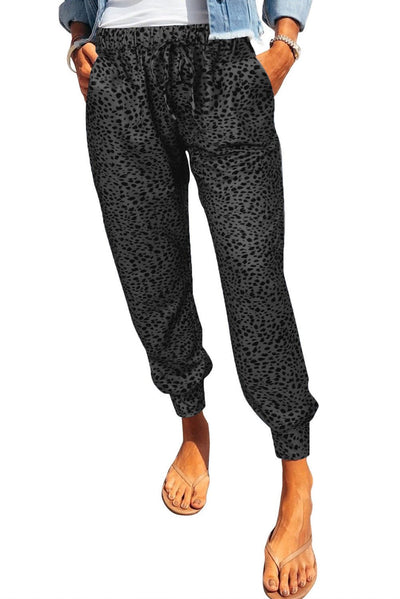 Leopard Print Joggers with Pockets - Style Chic Couture
