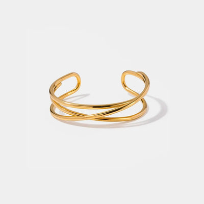 Minimalist Stainless Steel Cuff Bracelet - Style Chic Couture