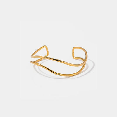 Minimalist Stainless Steel Cuff Bracelet - Style Chic Couture