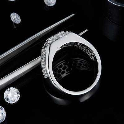 Moissanite 925 Sterling Silver Ring - Style Chic Couture