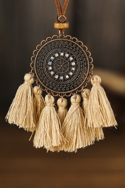 Multicolor 3pcs Bohemian Retro Tasseled Pendant Necklace - Style Chic Couture
