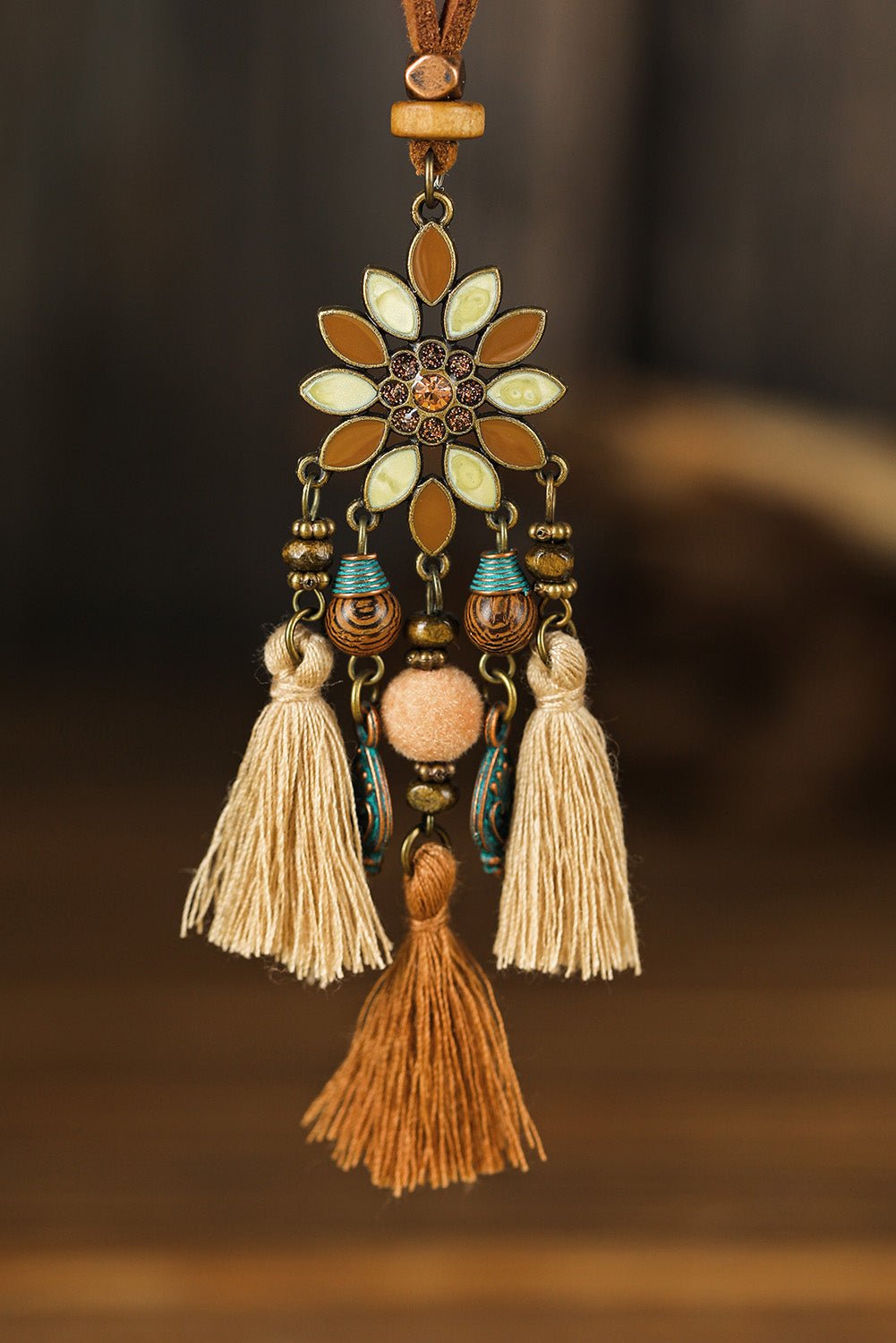 Multicolor 3pcs Bohemian Retro Tasseled Pendant Necklace - Style Chic Couture