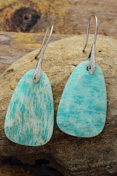 Natural Stone Dangle Earrings - Style Chic Couture