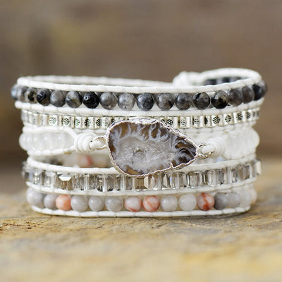 Natural Stone Layered Bracelet - Style Chic Couture