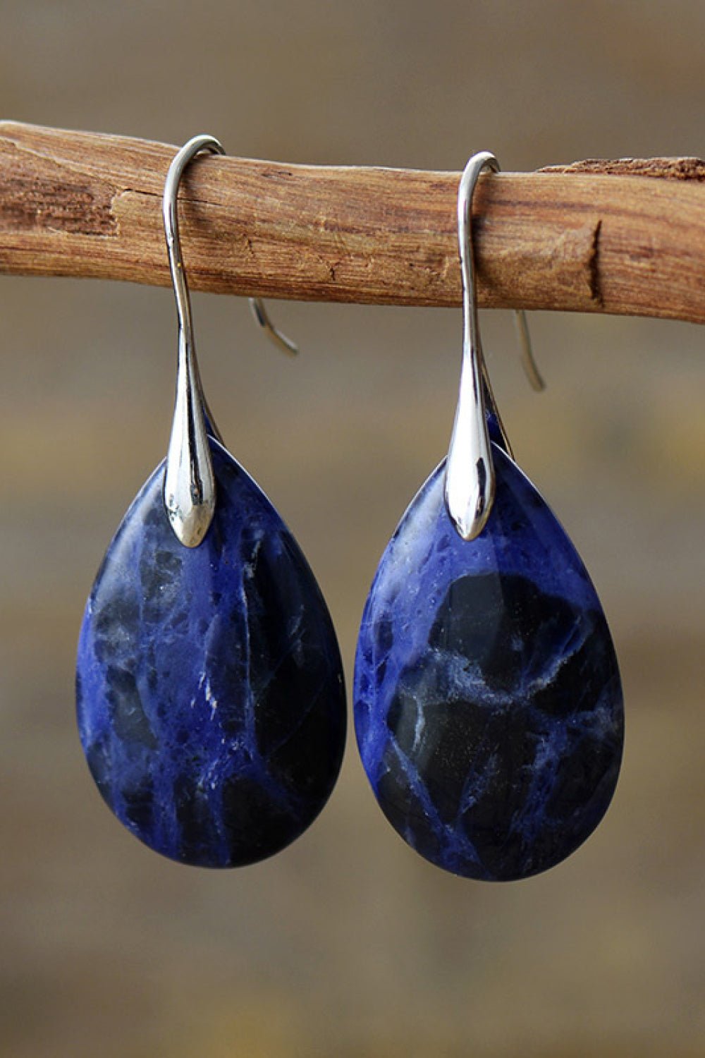 Natural Stone Teardrop Earrings - Style Chic Couture