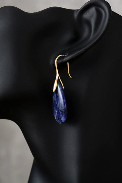 Natural Stone Teardrop Earrings - Style Chic Couture