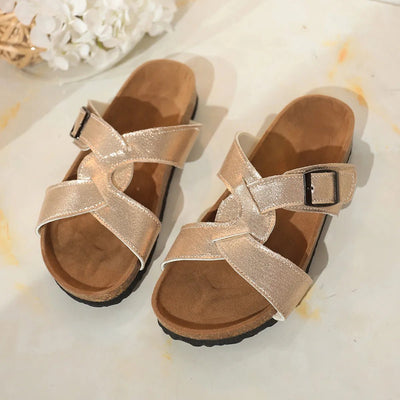 Open Toe Buckle Sandals - Style Chic Couture
