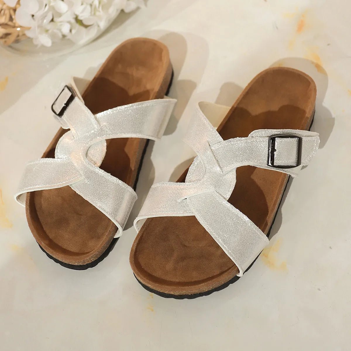 Open Toe Buckle Sandals - Style Chic Couture