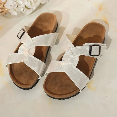 Open Toe Buckle Sandals - Style Chic Couture