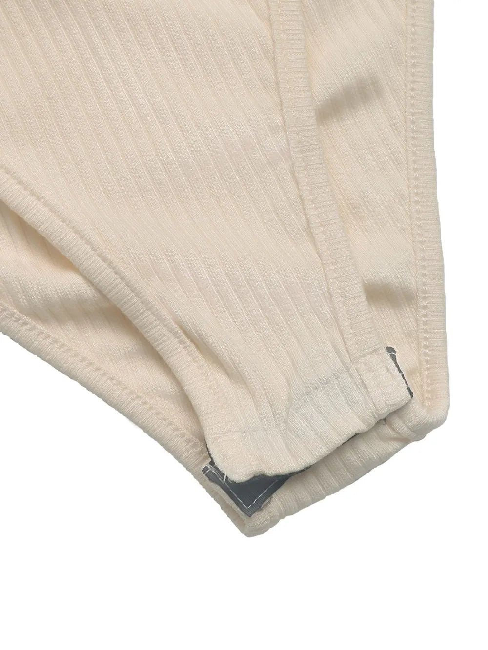 Perfee Decorative Button Round Neck Long Sleeve Bodysuit - Style Chic Couture