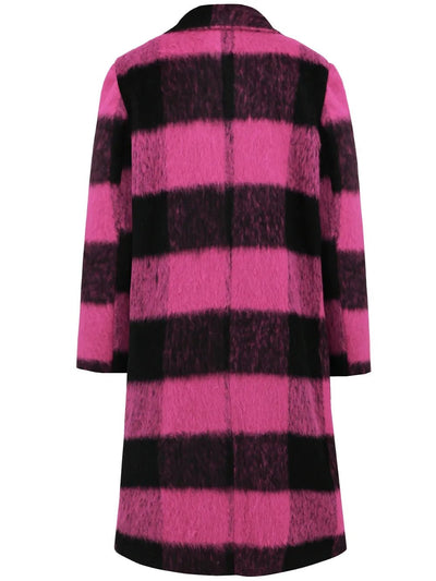 Chic Plaid Double-Breasted Coat - Style Chic Couture