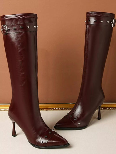Point Toe High Heel Boots - Style Chic Couture
