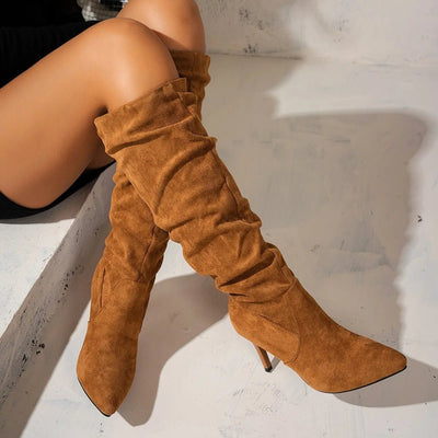 Point Toe Stiletto Boots - Stylish Statement Shoes