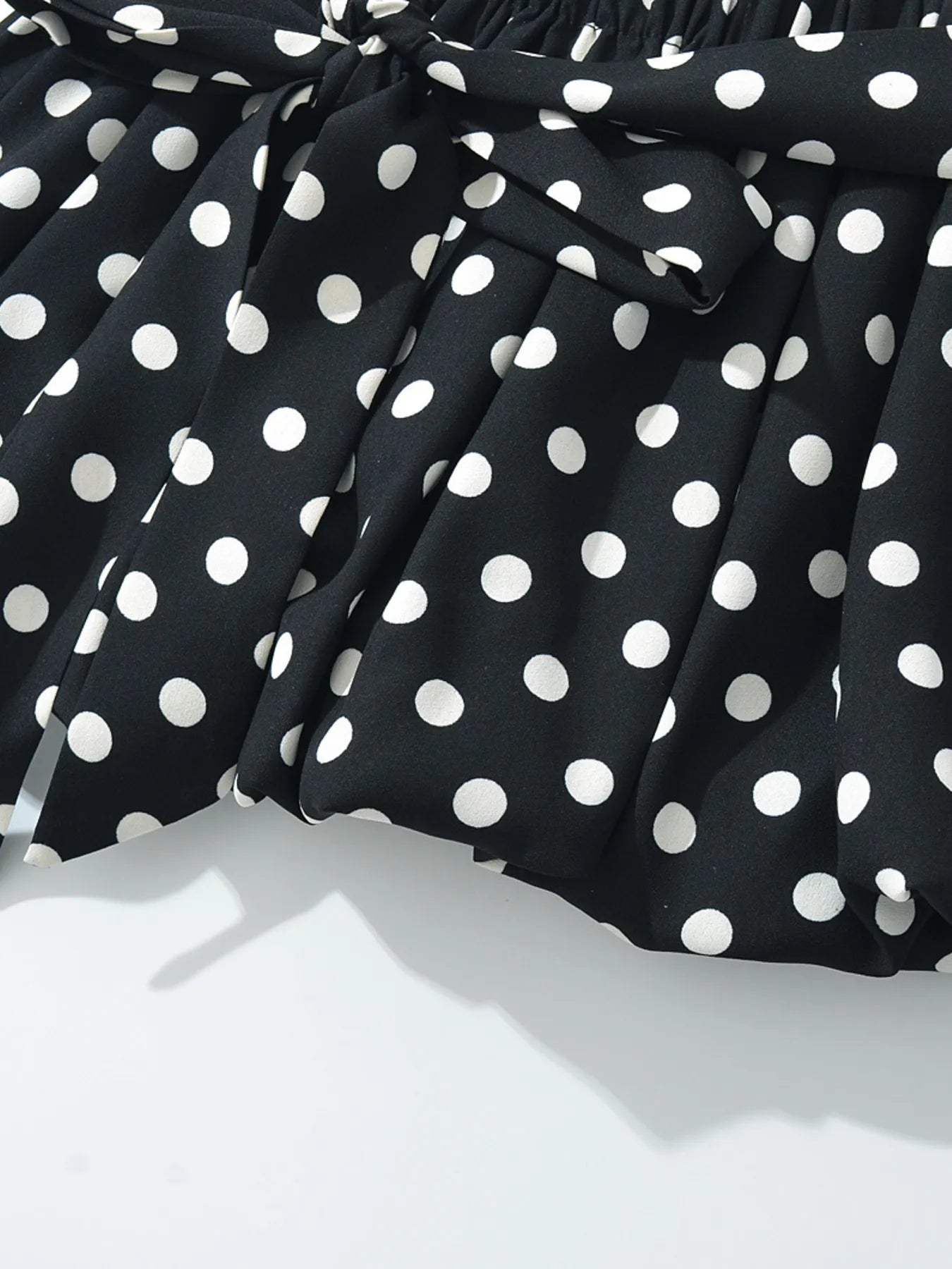 Polka Dot One - Shoulder Top and Mini Skirt Set - Style Chic Couture