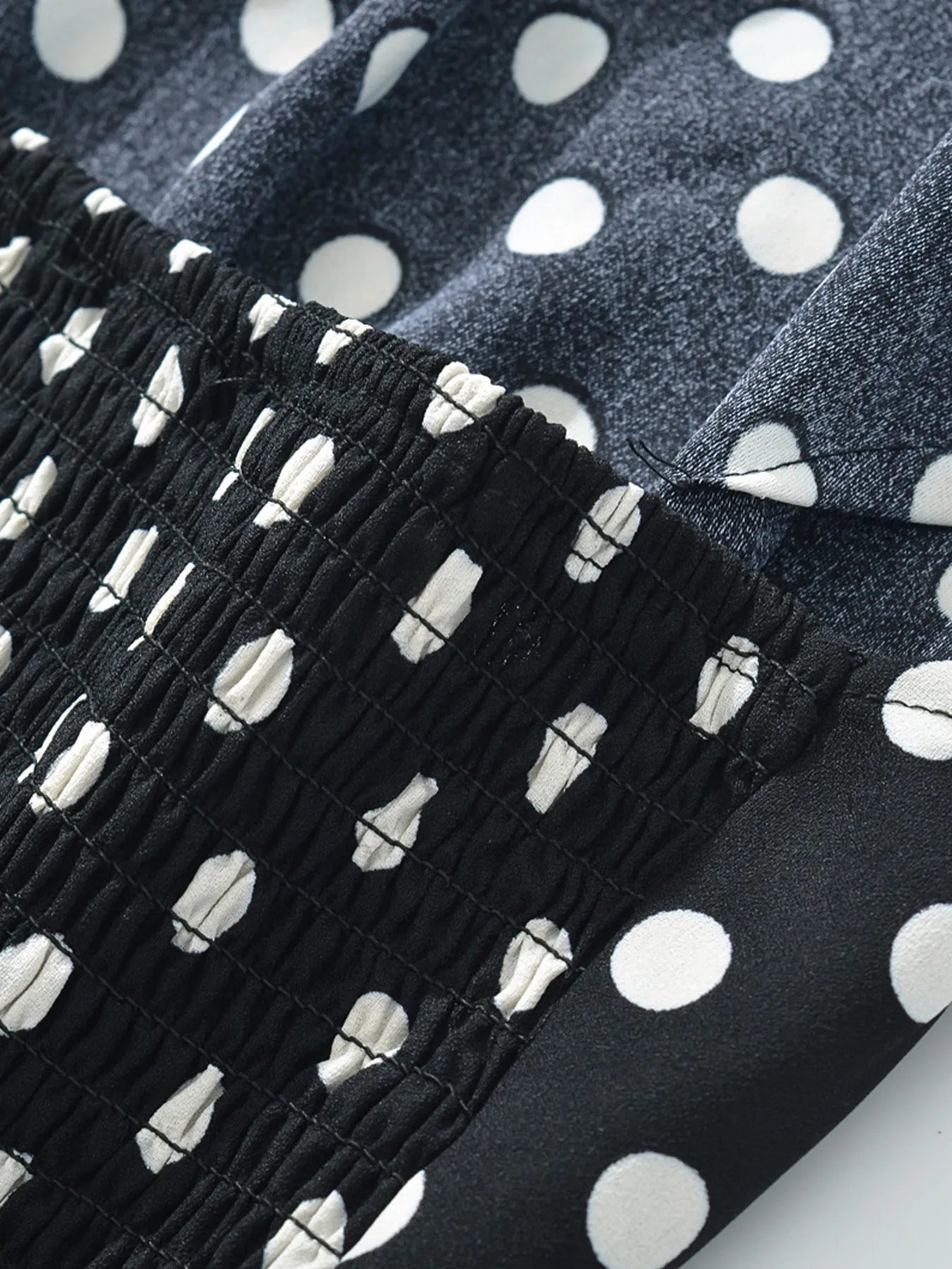 Polka Dot One - Shoulder Top and Mini Skirt Set - Style Chic Couture