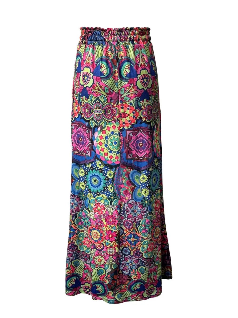 Printed Maxi Skirt with Pockets - Style Chic Couture