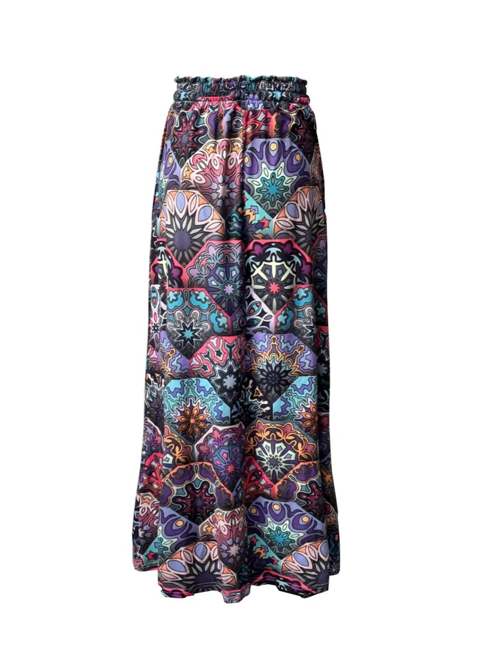Printed Maxi Skirt with Pockets - Style Chic Couture