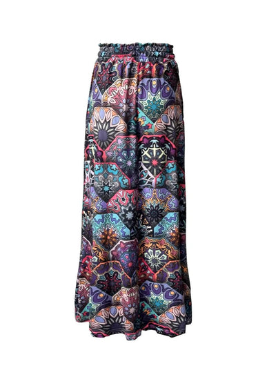Printed Maxi Skirt with Pockets - Style Chic Couture