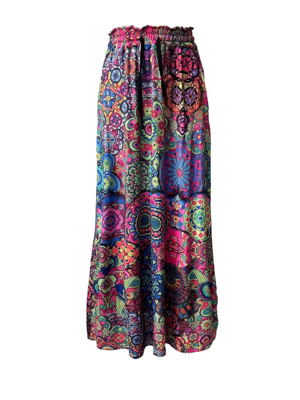 Printed Maxi Skirt with Pockets - Style Chic Couture