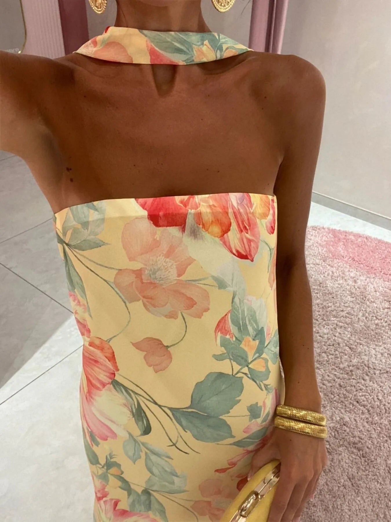 Printed Tube Maxi Dress - Style Chic Couture