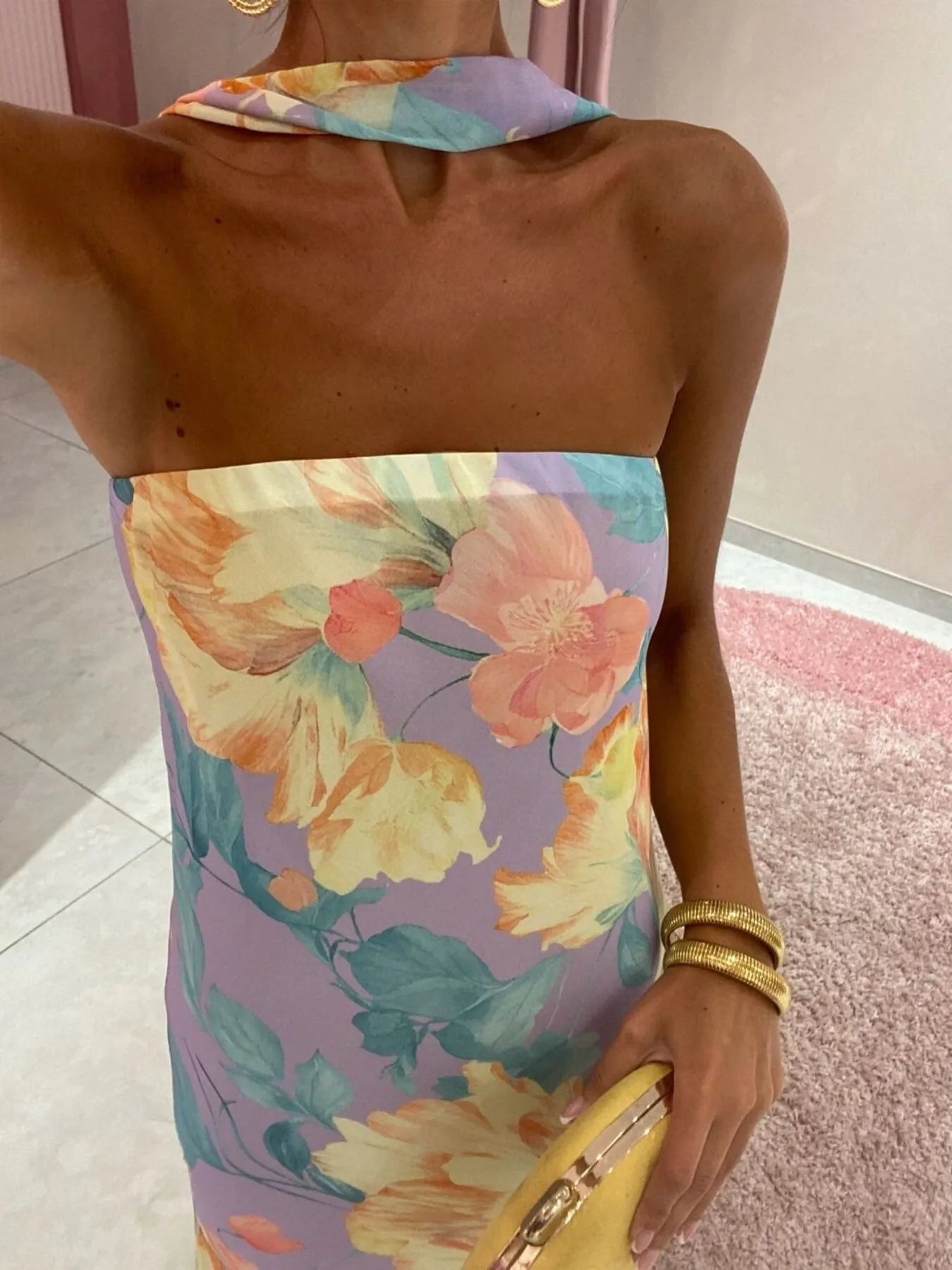 Printed Tube Maxi Dress - Style Chic Couture