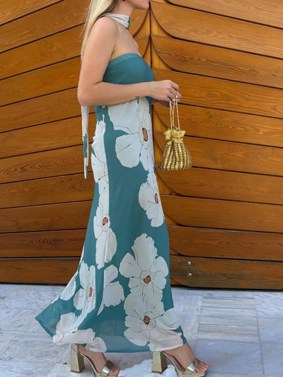 Printed Tube Maxi Dress - Style Chic Couture