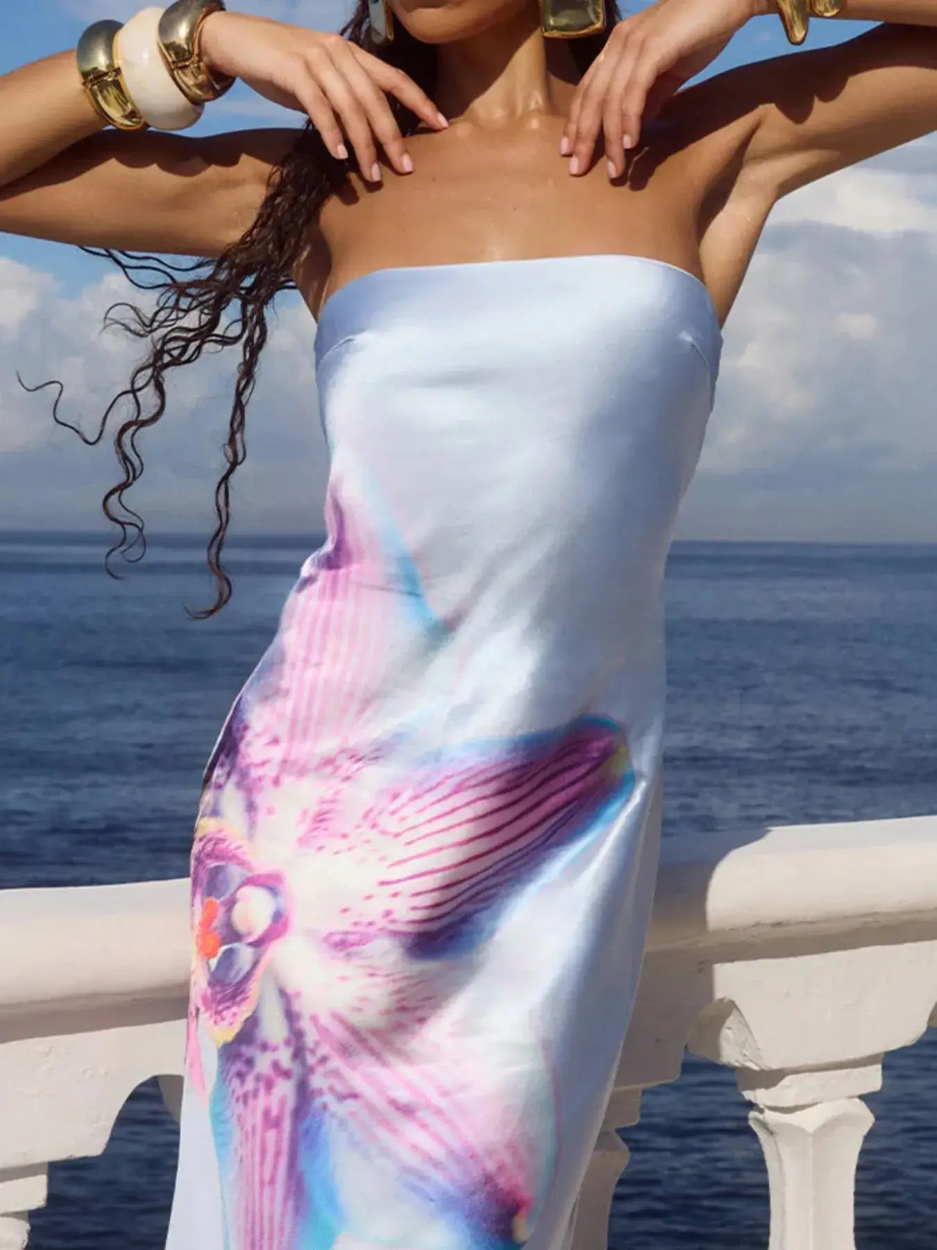 Printed Tube Maxi Dress - Style Chic Couture