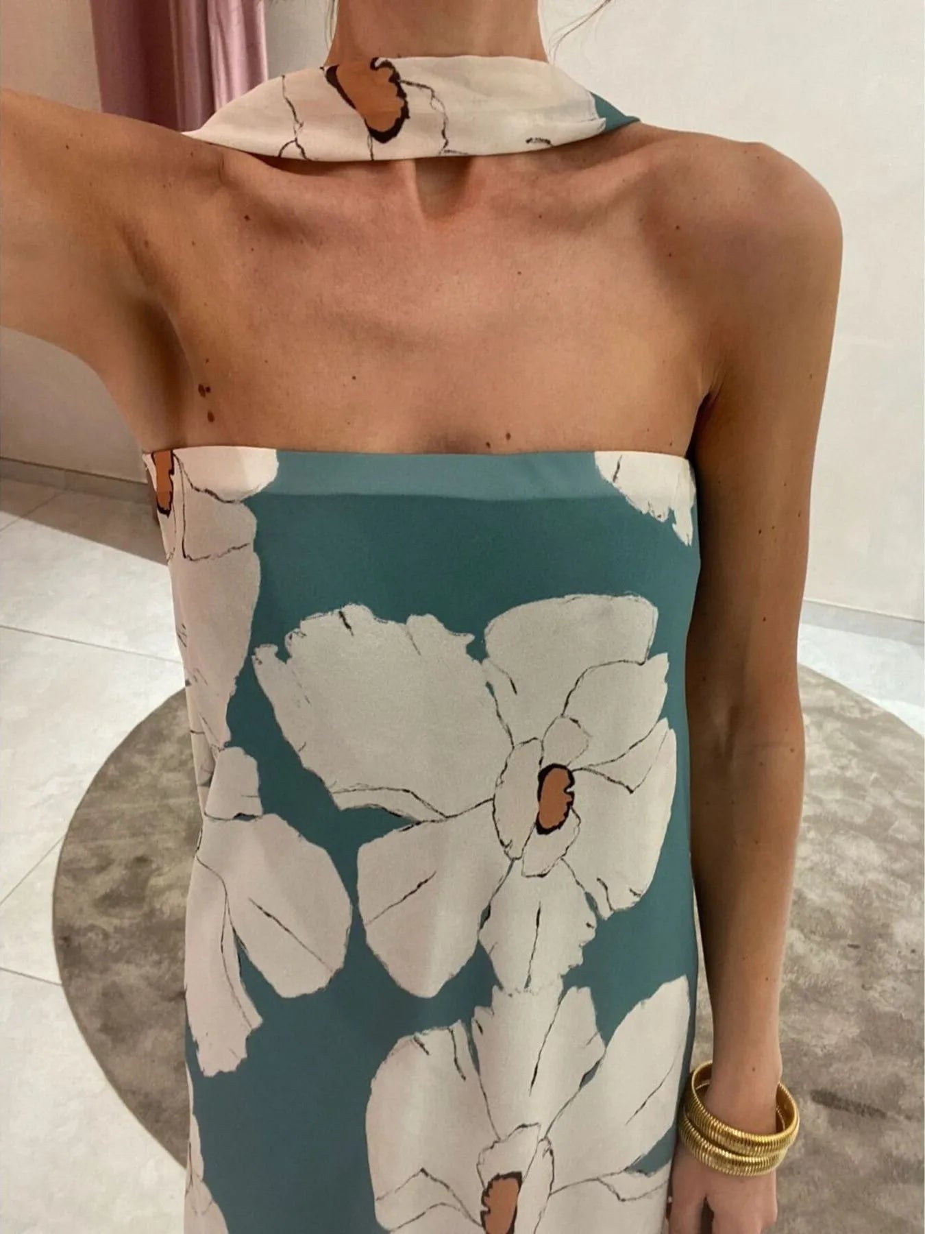 Printed Tube Maxi Dress - Style Chic Couture