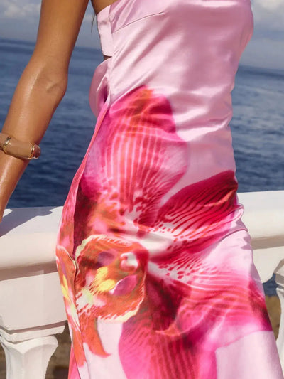 Printed Tube Maxi Dress - Style Chic Couture