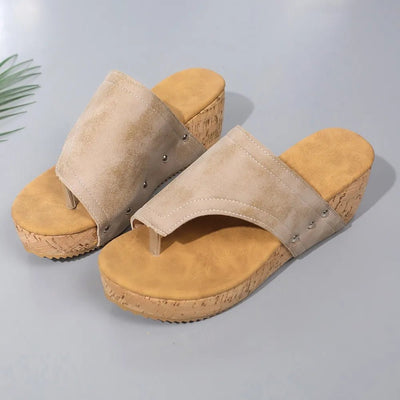 PU Leather Wedge Sandals - Style Chic Couture